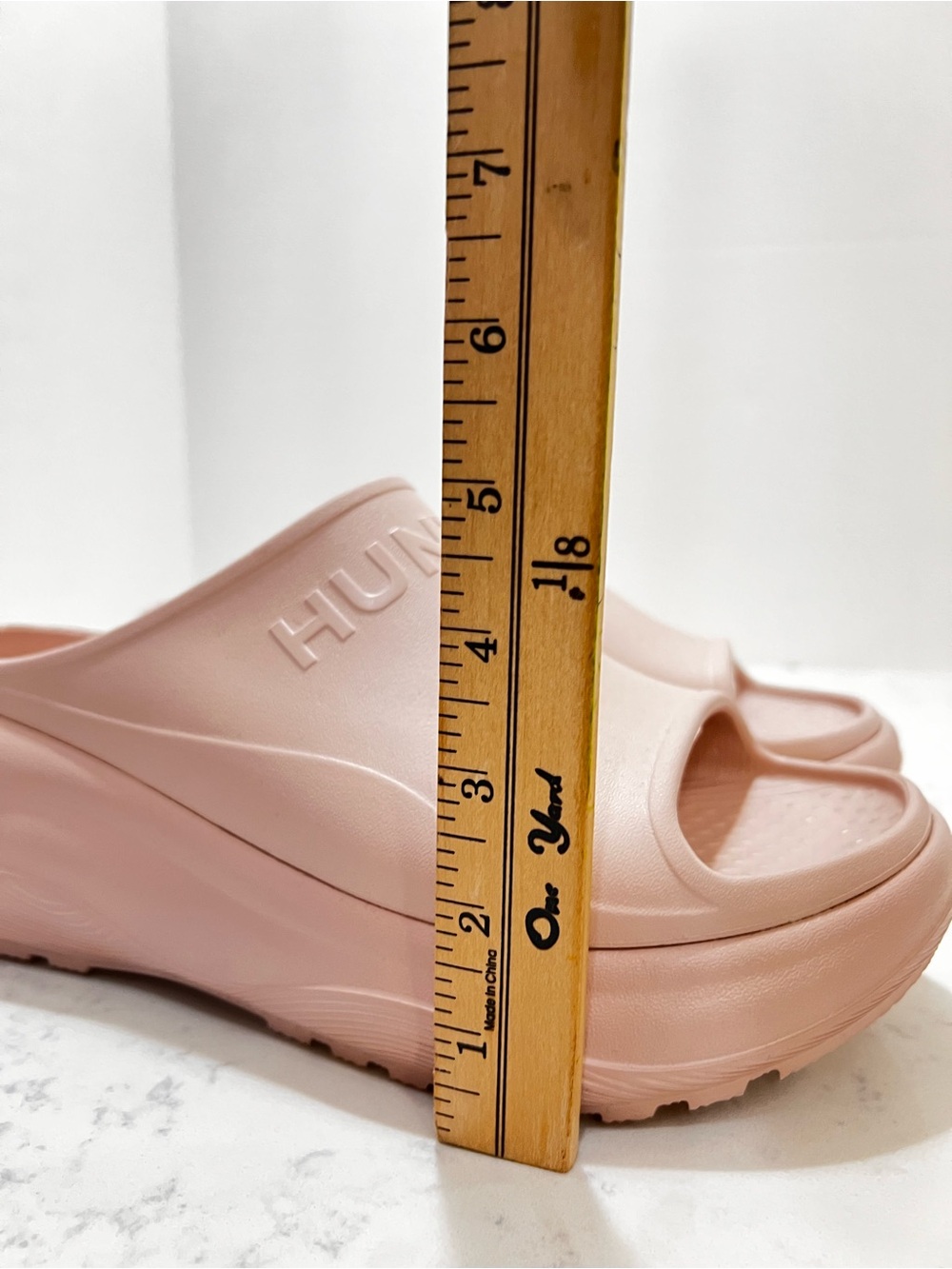 Hunter Blush Pink Platform Slide Clog - Picture 11 of 12